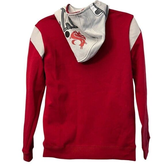 Youth Large 14/16 Washington State Cougars Helmet Hoodie Full Zip Fleece Jacket - Picture 2 of 6